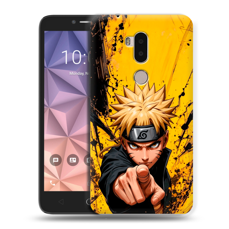 Силиконовый чехол на Alcatel A7 XL с принтом Naruto Наруто Силиконовый чехол на Alcatel A7 XL с принтом Naruto Наруто