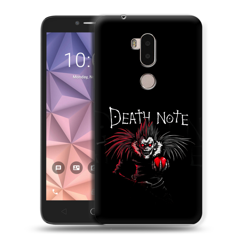 Силиконовый чехол на Alcatel A7 XL с принтом Death note Тетрадь смерти Силиконовый чехол на Alcatel A7 XL с принтом Death note Тетрадь смерти