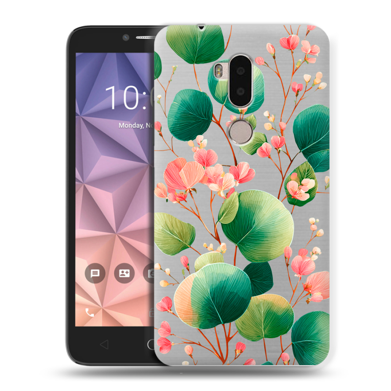Силиконовый чехол на Alcatel A7 XL с принтом женский Силиконовый чехол на Alcatel A7 XL с принтом женский