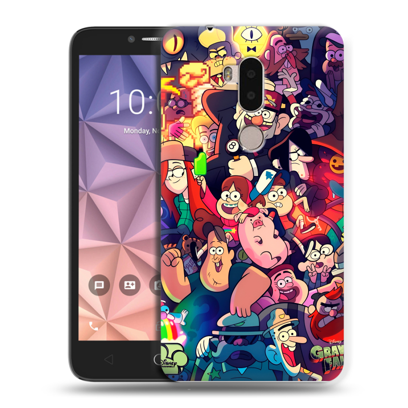 Силиконовый чехол на Alcatel A7 XL с принтом Gravity Falls Гравити Фолз Силиконовый чехол на Alcatel A7 XL с принтом Gravity Falls Гравити Фолз