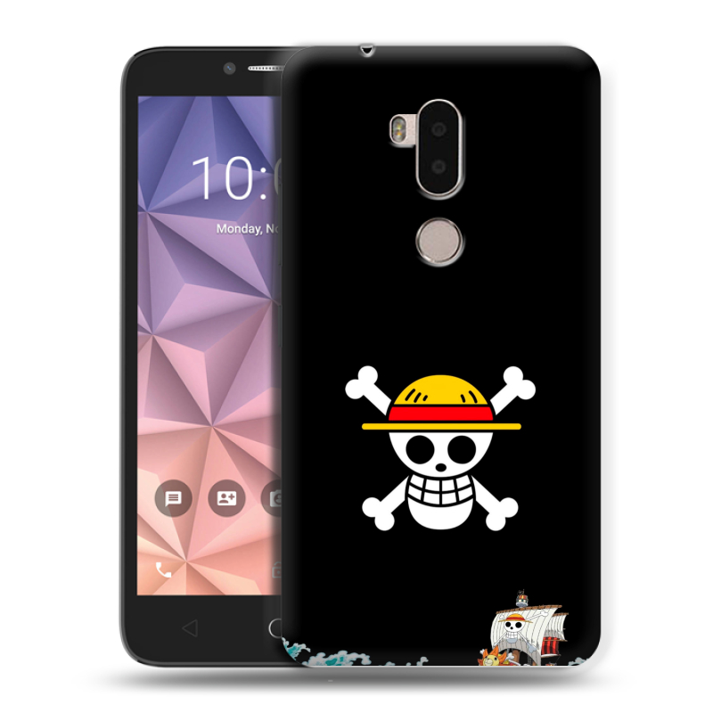 Силиконовый чехол на Alcatel A7 XL с принтом One Piece Ван Пис Силиконовый чехол на Alcatel A7 XL с принтом One Piece Ван Пис