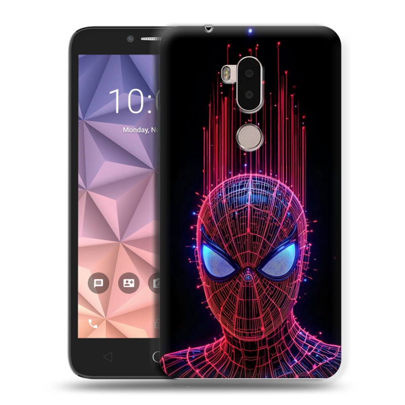 Силиконовый чехол на Alcatel A7 XL с принтом Spiderman Человек паук Силиконовый чехол на Alcatel A7 XL с принтом Spiderman Человек паук