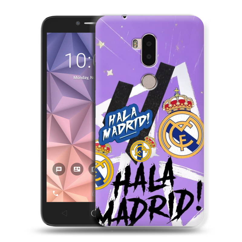 Силиконовый чехол на Alcatel A7 XL с принтом Real Madrid Реал Мадрид Силиконовый чехол на Alcatel A7 XL с принтом Real Madrid Реал Мадрид