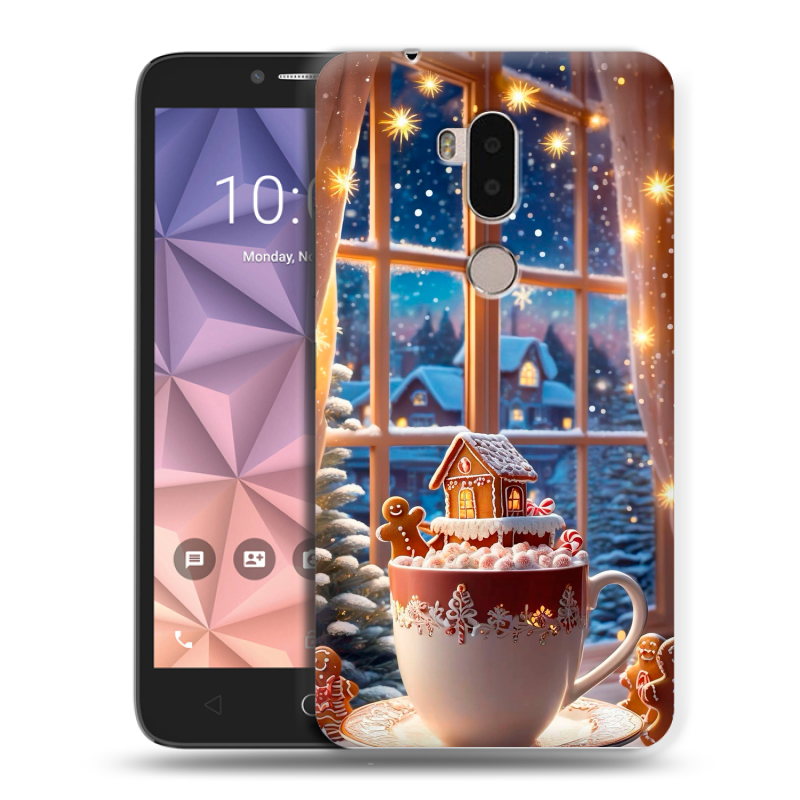 Силиконовый чехол на Alcatel A7 XL с принтом Новый год Силиконовый чехол на Alcatel A7 XL с принтом Новый год