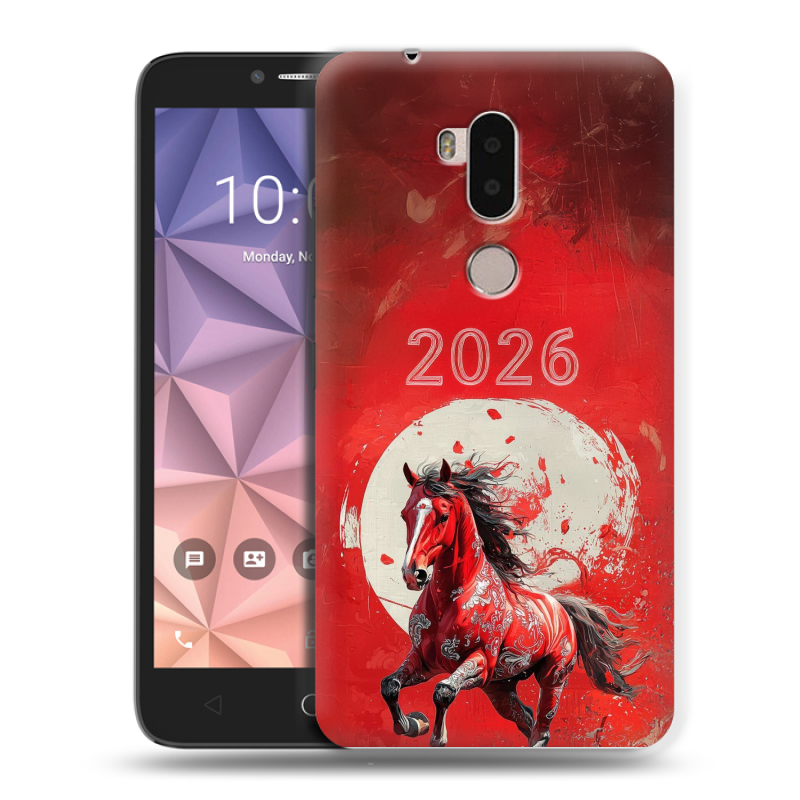 Силиконовый чехол на Alcatel A7 XL с принтом Новый год Силиконовый чехол на Alcatel A7 XL с принтом Новый год