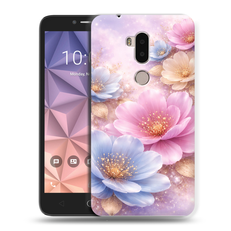 Силиконовый чехол на Alcatel A7 XL с принтом женский Силиконовый чехол на Alcatel A7 XL с принтом женский