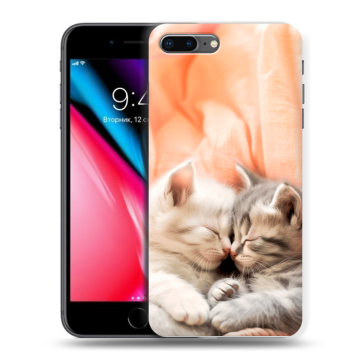 Силиконовый чехол на Iphone 8 Plus с принтом Котята Силиконовый чехол на Iphone 8 Plus с принтом Котята