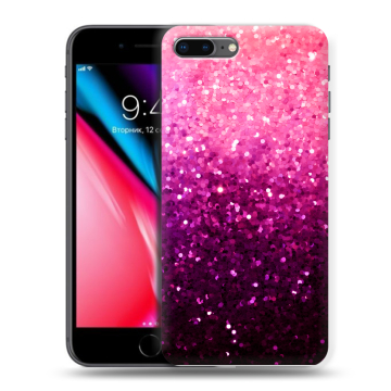 Силиконовый чехол на Iphone 8 Plus с принтом Блестки Силиконовый чехол на Iphone 8 Plus с принтом Блестки