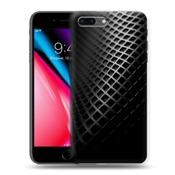 Силиконовый чехол на Iphone 8 Plus с принтом Текстура металла Силиконовый чехол на Iphone 8 Plus с принтом Текстура металла