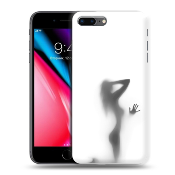 Силиконовый чехол на Iphone 8 Plus с принтом Силуэт Силиконовый чехол на Iphone 8 Plus с принтом Силуэт
