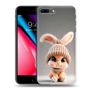 Силиконовый чехол на Iphone 8 Plus с принтом Кролик Силиконовый чехол на Iphone 8 Plus с принтом Кролик