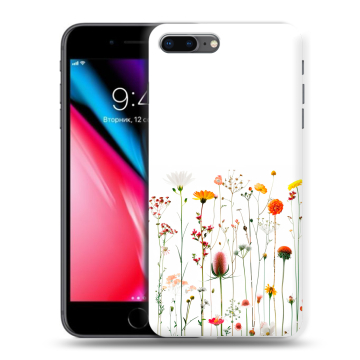 Силиконовый чехол на Iphone 8 Plus с принтом цветы Силиконовый чехол на Iphone 8 Plus с принтом цветы