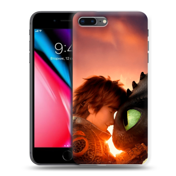 Силиконовый чехол на Iphone 8 Plus с принтом Как приручить дракона Силиконовый чехол на Iphone 8 Plus с принтом Как приручить дракона