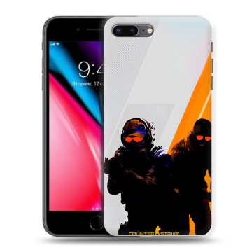 Силиконовый чехол на Iphone 8 Plus с принтом Контер страйк Counter strike Силиконовый чехол на Iphone 8 Plus с принтом Контер страйк Counter strike