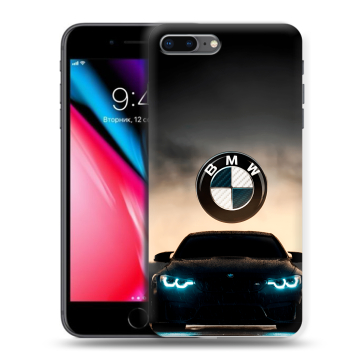 Силиконовый чехол на Iphone 8 Plus с принтом БМВ BMW Силиконовый чехол на Iphone 8 Plus с принтом БМВ BMW