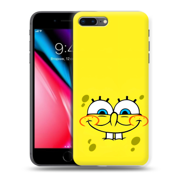 Силиконовый чехол на Iphone 8 Plus с принтом спанчбоб спанч боб Силиконовый чехол на Iphone 8 Plus с принтом спанчбоб спанч боб