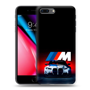 Силиконовый чехол на Iphone 8 Plus с принтом БМВ BMW Силиконовый чехол на Iphone 8 Plus с принтом БМВ BMW