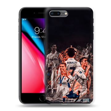 Силиконовый чехол на Iphone 8 Plus с принтом Реал Роналдо Real Ronaldo Силиконовый чехол на Iphone 8 Plus с принтом Реал Роналдо Real Ronaldo