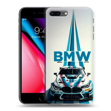 Силиконовый чехол на Iphone 8 Plus с принтом БМВ BMW Силиконовый чехол на Iphone 8 Plus с принтом БМВ BMW