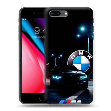 Силиконовый чехол на Iphone 8 Plus с принтом БМВ BMW Силиконовый чехол на Iphone 8 Plus с принтом БМВ BMW