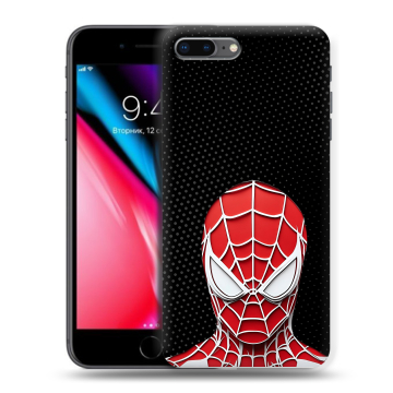 Силиконовый чехол на Iphone 8 Plus с принтом человек паук spiderman Силиконовый чехол на Iphone 8 Plus с принтом человек паук spiderman