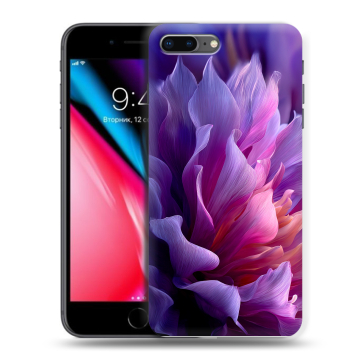 Силиконовый чехол на Iphone 8 Plus с принтом женский цветы Силиконовый чехол на Iphone 8 Plus с принтом женский цветы
