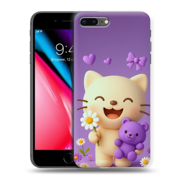 Силиконовый чехол на Iphone 8 Plus с принтом для девочек Силиконовый чехол на Iphone 8 Plus с принтом для девочек