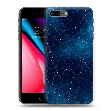 Силиконовый чехол на Iphone 8 Plus с принтом Космос звезды Силиконовый чехол на Iphone 8 Plus с принтом Космос звезды