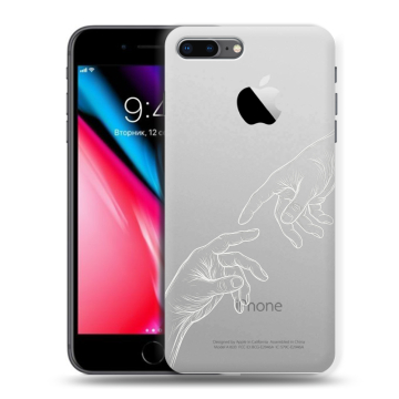 Силиконовый чехол на Iphone 8 Plus с принтом Сотворение мира Силиконовый чехол на Iphone 8 Plus с принтом Сотворение мира