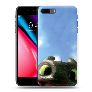 Силиконовый чехол на Iphone 8 Plus с принтом Как приручить дракона Силиконовый чехол на Iphone 8 Plus с принтом Как приручить дракона