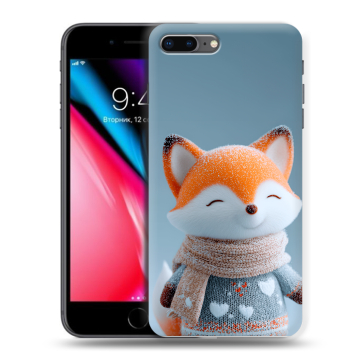 Силиконовый чехол на Iphone 8 Plus с принтом Лиса Силиконовый чехол на Iphone 8 Plus с принтом Лиса