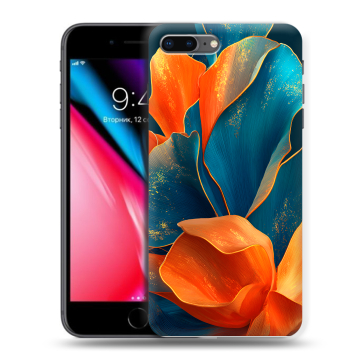 Силиконовый чехол на Iphone 8 Plus с принтом Цветы Силиконовый чехол на Iphone 8 Plus с принтом Цветы
