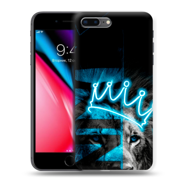 Силиконовый чехол на Iphone 8 Plus с принтом Король лев Силиконовый чехол на Iphone 8 Plus с принтом Король лев