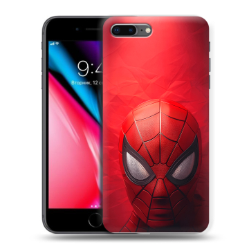 Силиконовый чехол на Iphone 8 Plus с принтом Spiderman Человек паук Силиконовый чехол на Iphone 8 Plus с принтом Spiderman Человек паук