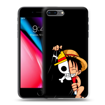 Силиконовый чехол на Iphone 8 Plus с принтом One Piece Ван Пис Силиконовый чехол на Iphone 8 Plus с принтом One Piece Ван Пис