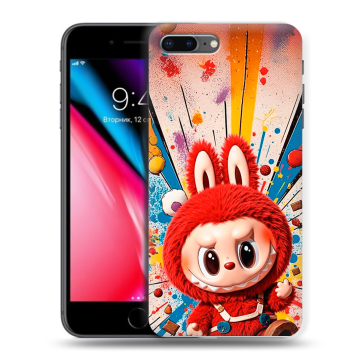 Силиконовый чехол на Iphone 8 Plus с принтом Labubu Лабубу Силиконовый чехол на Iphone 8 Plus с принтом Labubu Лабубу