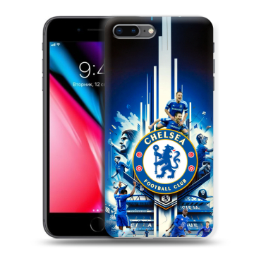 Силиконовый чехол на Iphone 8 Plus с принтом Chelsea Челси Силиконовый чехол на Iphone 8 Plus с принтом Chelsea Челси
