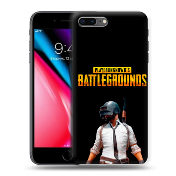 Силиконовый чехол на Iphone 8 Plus с принтом PUGB ПАГБ Силиконовый чехол на Iphone 8 Plus с принтом PUGB ПАГБ