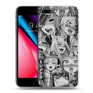 Силиконовый чехол на Iphone 8 Plus с принтом Ahegao Ахегао Аниме Силиконовый чехол на Iphone 8 Plus с принтом Ahegao Ахегао Аниме