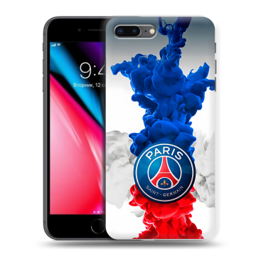 Силиконовый чехол на Iphone 8 Plus с принтом PSG ПСЖ Силиконовый чехол на Iphone 8 Plus с принтом PSG ПСЖ
