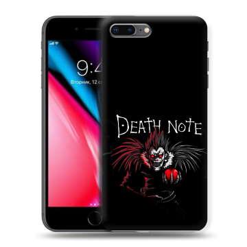 Силиконовый чехол на Iphone 8 Plus с принтом Death note Тетрадь смерти Силиконовый чехол на Iphone 8 Plus с принтом Death note Тетрадь смерти
