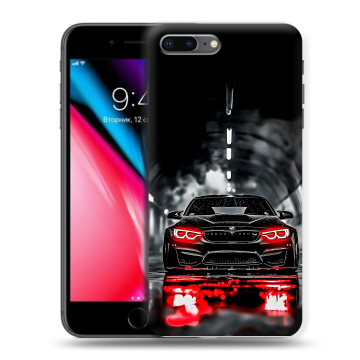 Силиконовый чехол на Iphone 8 Plus с принтом BMW БМВ Силиконовый чехол на Iphone 8 Plus с принтом BMW БМВ