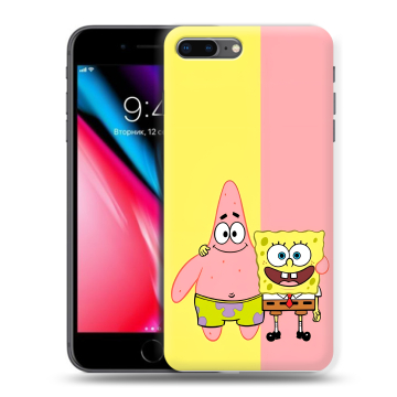 Силиконовый чехол на Iphone 8 Plus с принтом Спанч боб Спанчбоб Силиконовый чехол на Iphone 8 Plus с принтом Спанч боб Спанчбоб