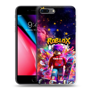 Силиконовый чехол на Iphone 8 Plus с принтом Roblox Роблокс Силиконовый чехол на Iphone 8 Plus с принтом Roblox Роблокс