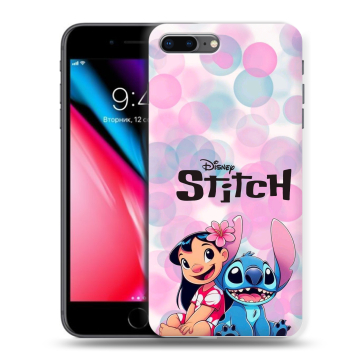 Силиконовый чехол на Iphone 8 Plus с принтом Лило и Стич Силиконовый чехол на Iphone 8 Plus с принтом Лило и Стич