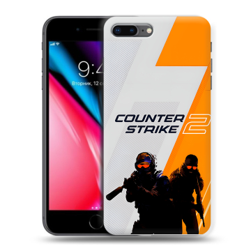 Силиконовый чехол на Iphone 8 Plus с принтом Counter Strike Силиконовый чехол на Iphone 8 Plus с принтом Counter Strike