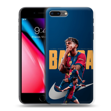 Силиконовый чехол на Iphone 8 Plus с принтом Барселона Barca Yamal Силиконовый чехол на Iphone 8 Plus с принтом Барселона Barca Yamal