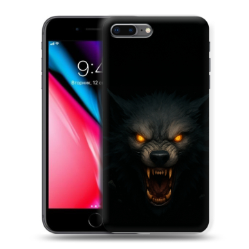 Силиконовый чехол на Iphone 8 Plus с принтом Волк Силиконовый чехол на Iphone 8 Plus с принтом Волк