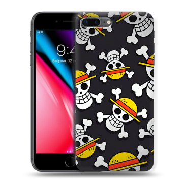 Силиконовый чехол на Iphone 8 Plus с принтом One Piece Ван Пис Силиконовый чехол на Iphone 8 Plus с принтом One Piece Ван Пис