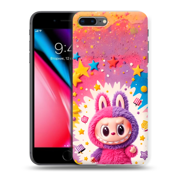 Силиконовый чехол на Iphone 8 Plus с принтом Labubu Лабубу Силиконовый чехол на Iphone 8 Plus с принтом Labubu Лабубу